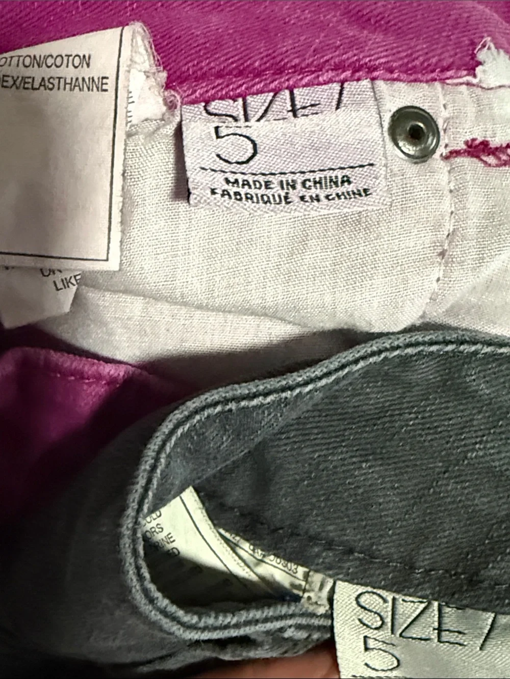 Empyre Shorts Bundle Size 5 Denim Stretch Fushia Grey-Black Everyday boho sz 28
